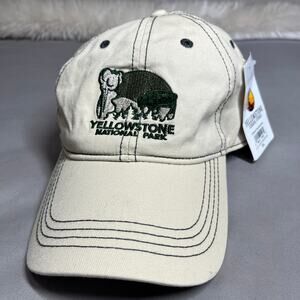 Yellowstone Baseball Cap NWT Adjustable National Park Hat New with Tags Beige